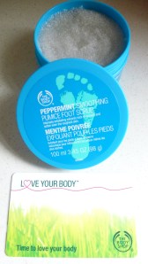 Body Shop Free Foot Scrub