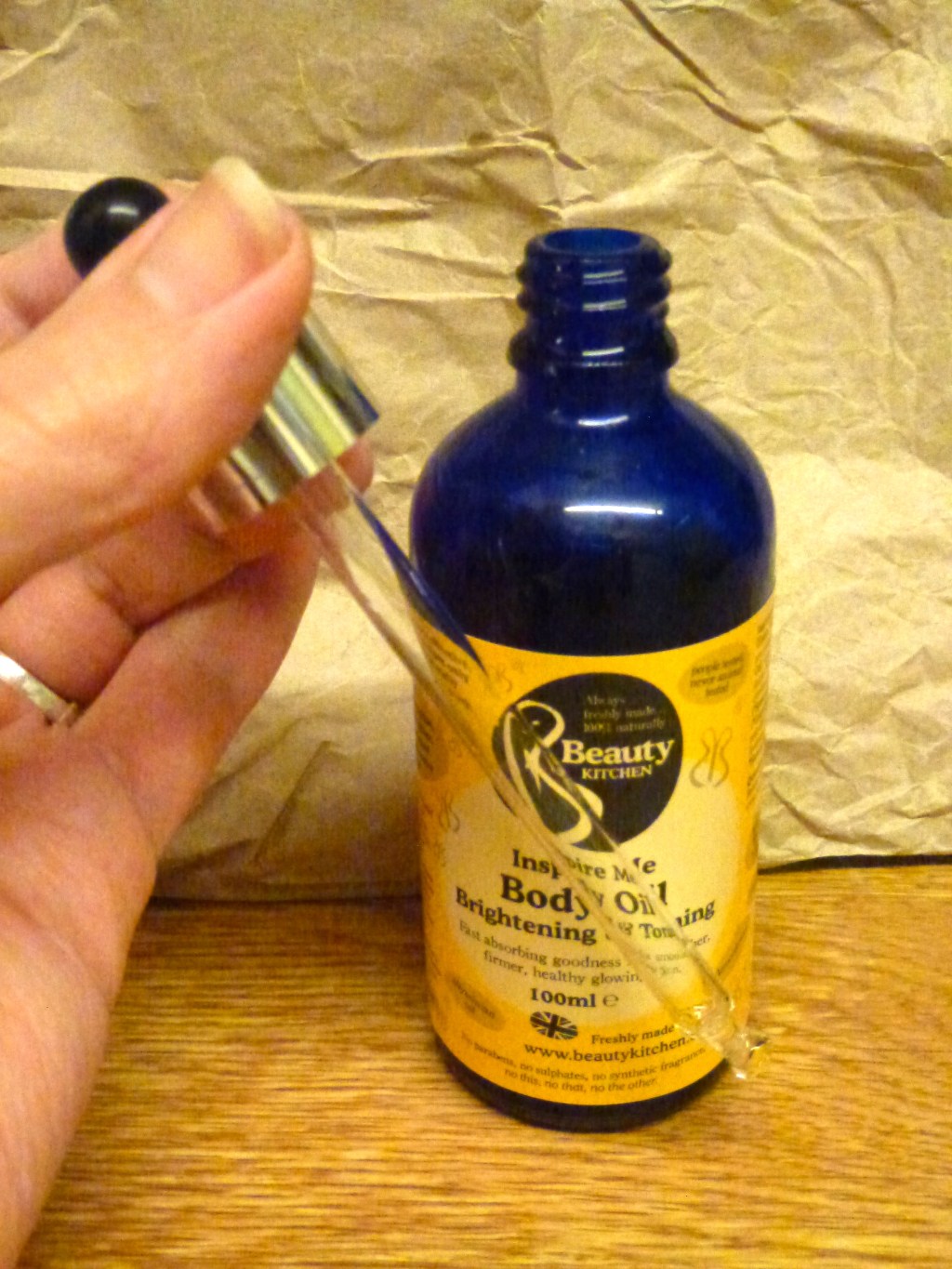 Beauty Kitchen – Inspire Me Body Oil (before & after&nbsp;pics)