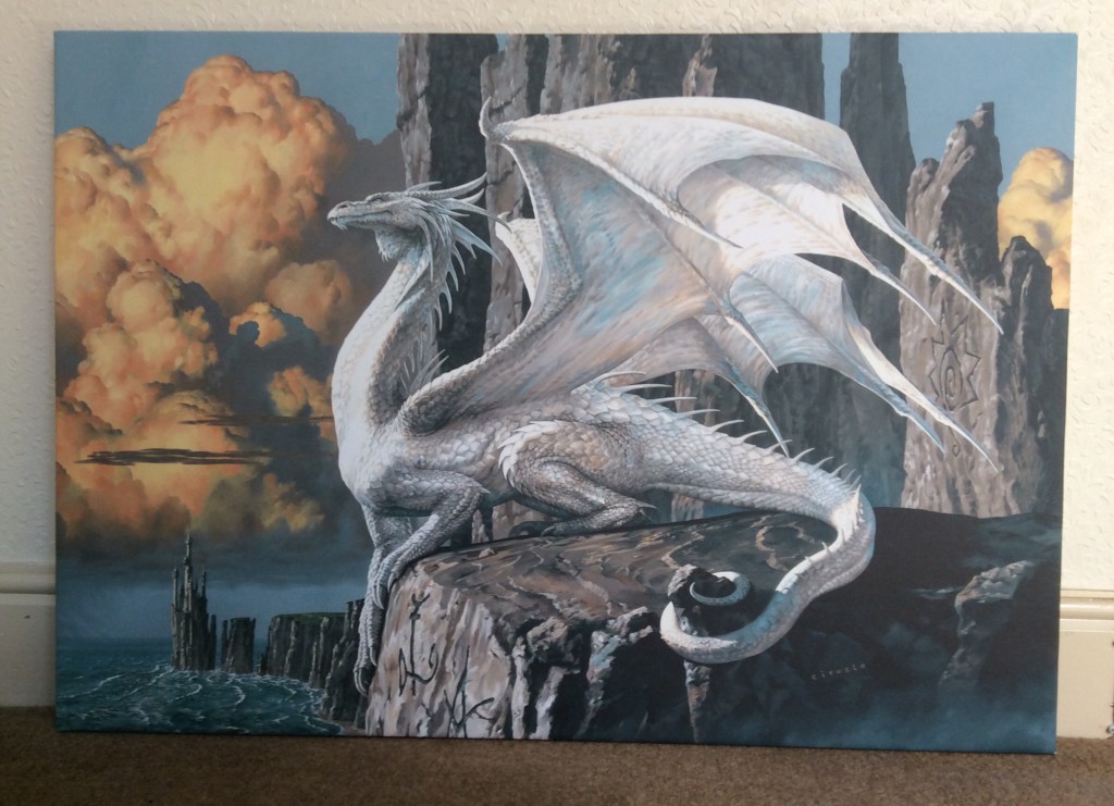 Assembling a Dragon Canvas from&nbsp;Photowall.