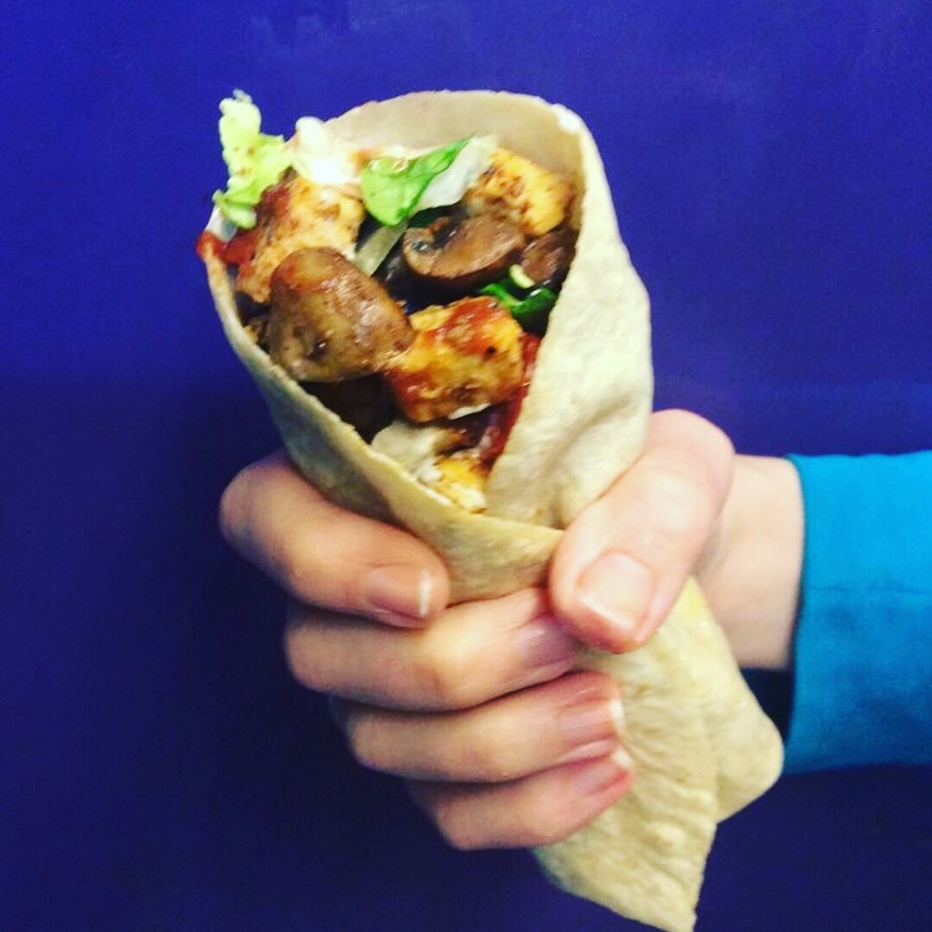 Simple Veggie Ch!cken&nbsp;Burrito